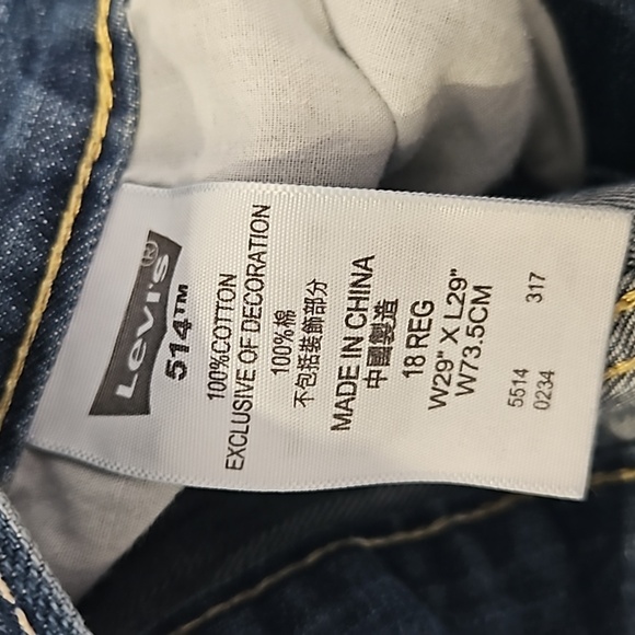 Levi's | 514 straight blue jeans - Boys18 | W29 L29 - Picture 4 of 4